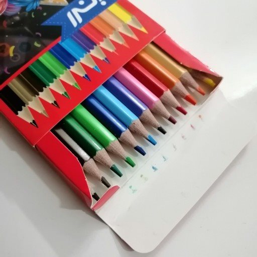 مداد رنگی 12تایی جعبه مقوایی البرز Alborz